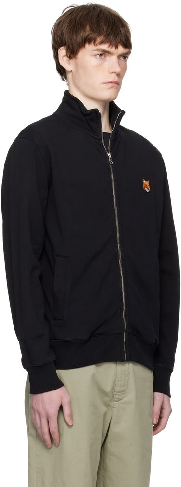 Dukserice MAISON KITSUNÉ Fox Head Patch Fullzip Regular Sweatshirt Crna | PM02134KM0340, 1