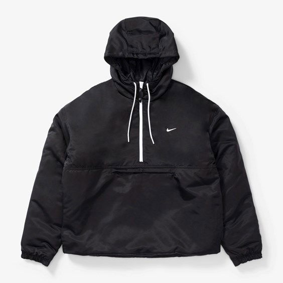 Vjetrovka Nike Solo Swoosh Satin Anorak Jacket Crna | DR0839-010, 0