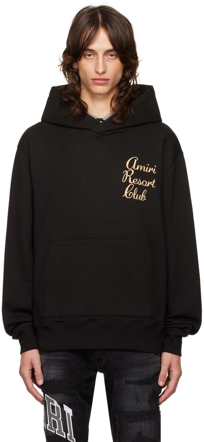 Dukserice AMIRI Resort Club Hoodie Crna | AMJYHD1038