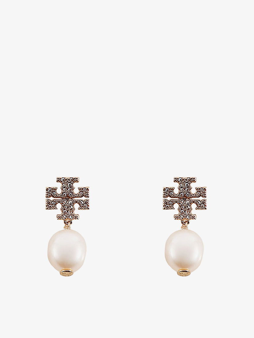 Naušnice Tory Burch Pearl Drop Earrings Metalik | 60525137