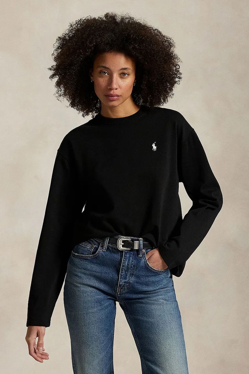 Majica kratkih rukava Polo by Ralph Lauren Polo Ralph Lauren Long Sleeve T-Shirt Crna | 211967105