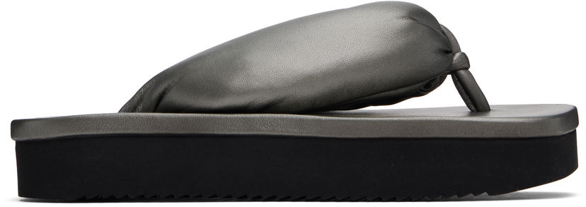 Njega cipela Rick Owens Rick Owens Hollywood Lambskin Flip-Flops Siva | RP01E7811 LLPM