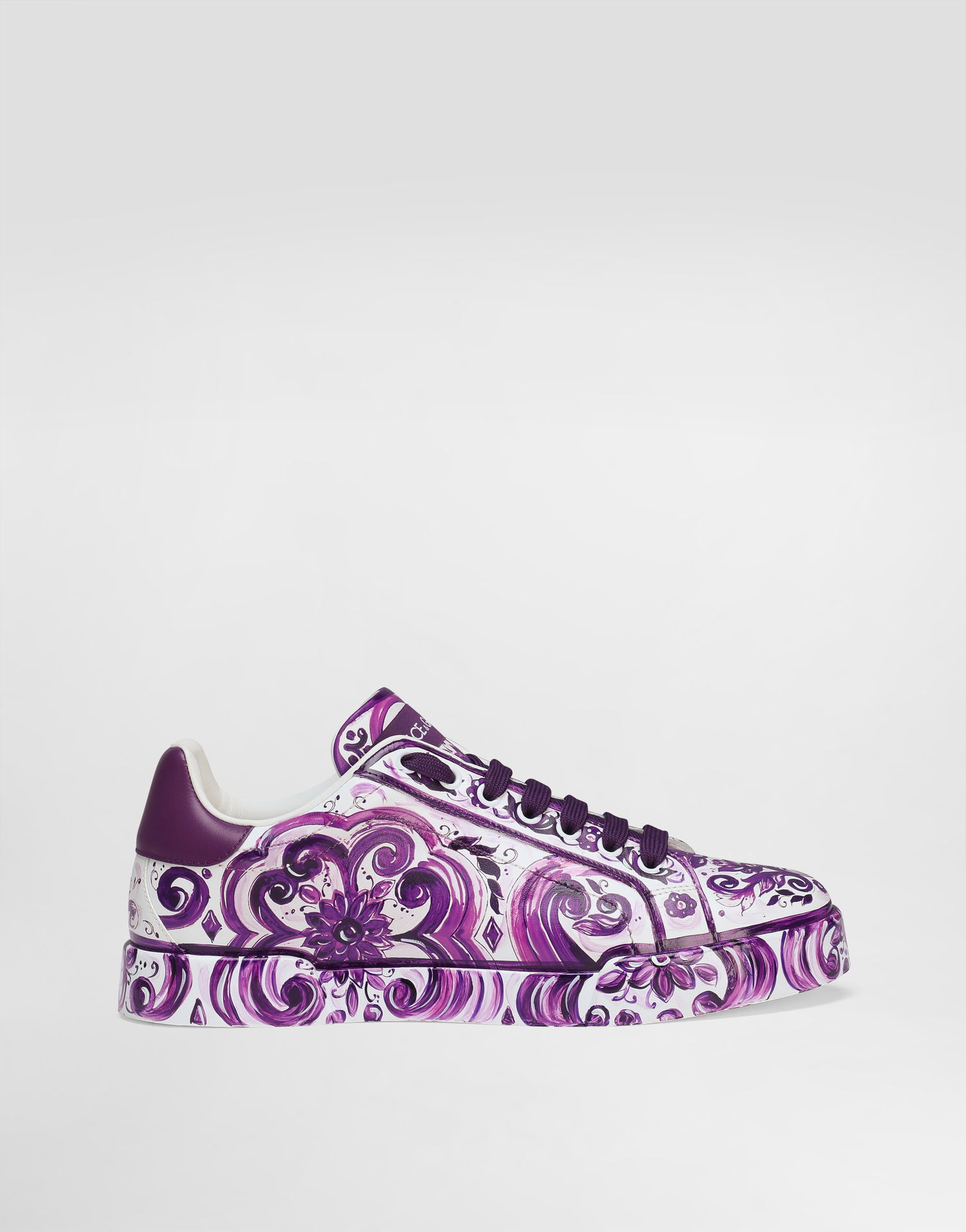 Tenisice i cipele Dolce & Gabbana Dolce & Gabbana Portofino Light Strobel Majolica Print Ljubičasta | CK2330AI396I03TN, 0