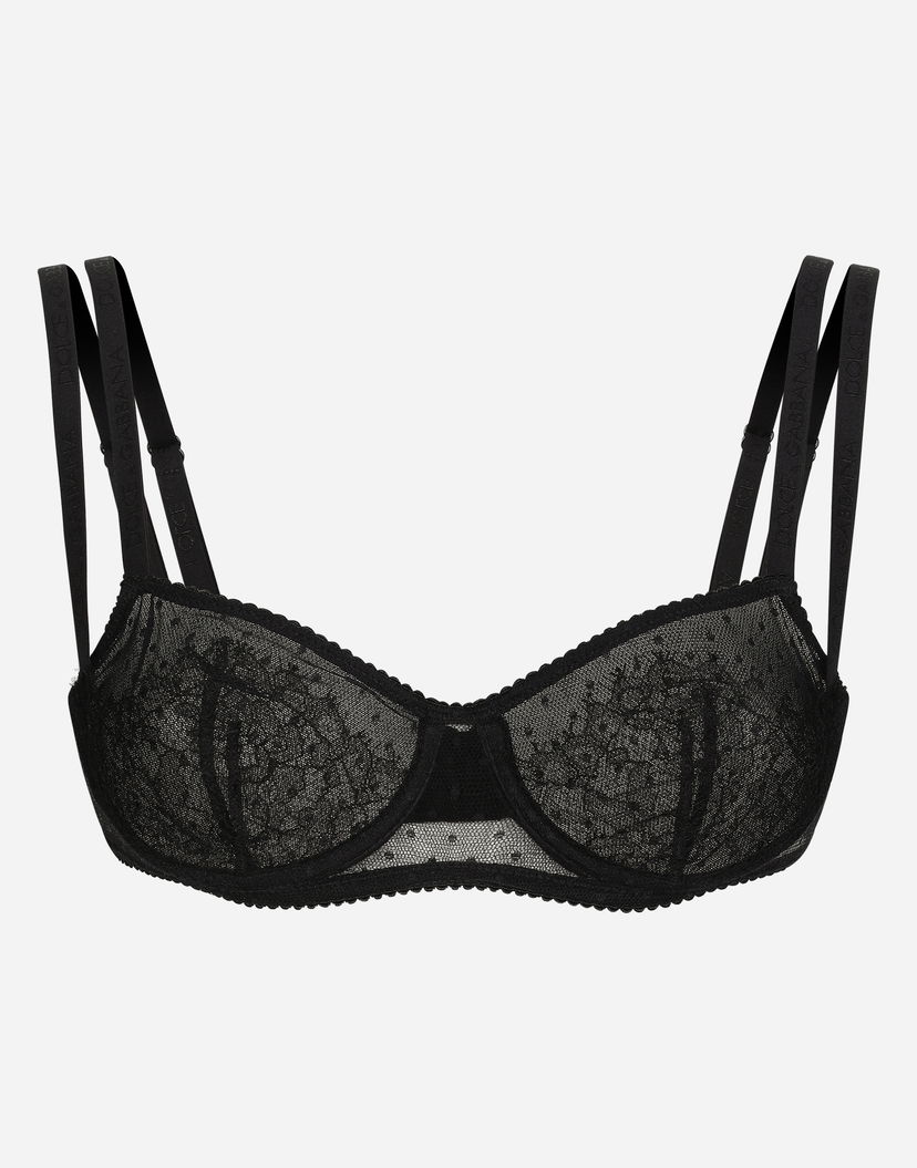 Grudnjak Dolce & Gabbana Dolce & Gabbana Lace Underwire Bra Crna | O1C59TONO73N0000