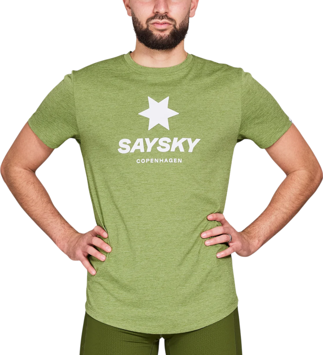 Majica kratkih rukava Saysky Saysky Logo Combat Pro T-Shirt Zelena | nmrss30c3009, 0