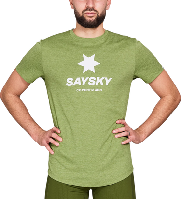 Majica kratkih rukava Saysky Saysky Logo Combat Pro T-Shirt Zelena | nmrss30c3009, 0