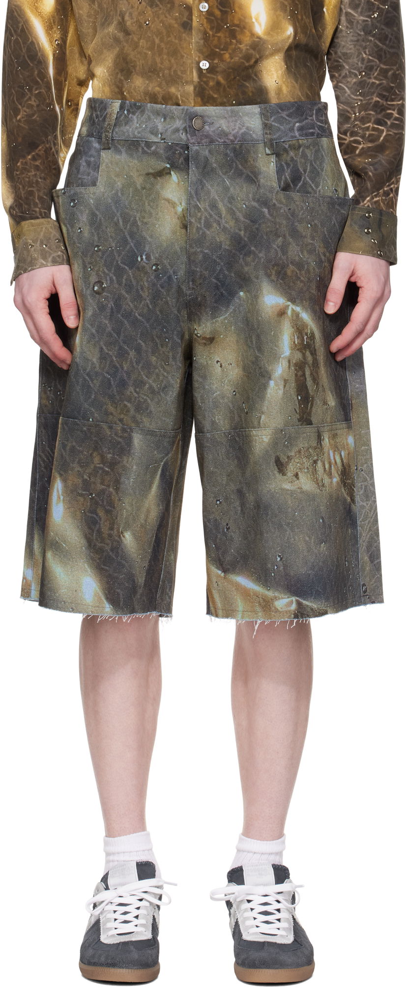 Kratke hlače Serapis Serapis Golden Hour Sailor Denim Shorts Smeđa | SS25_WS_EXC