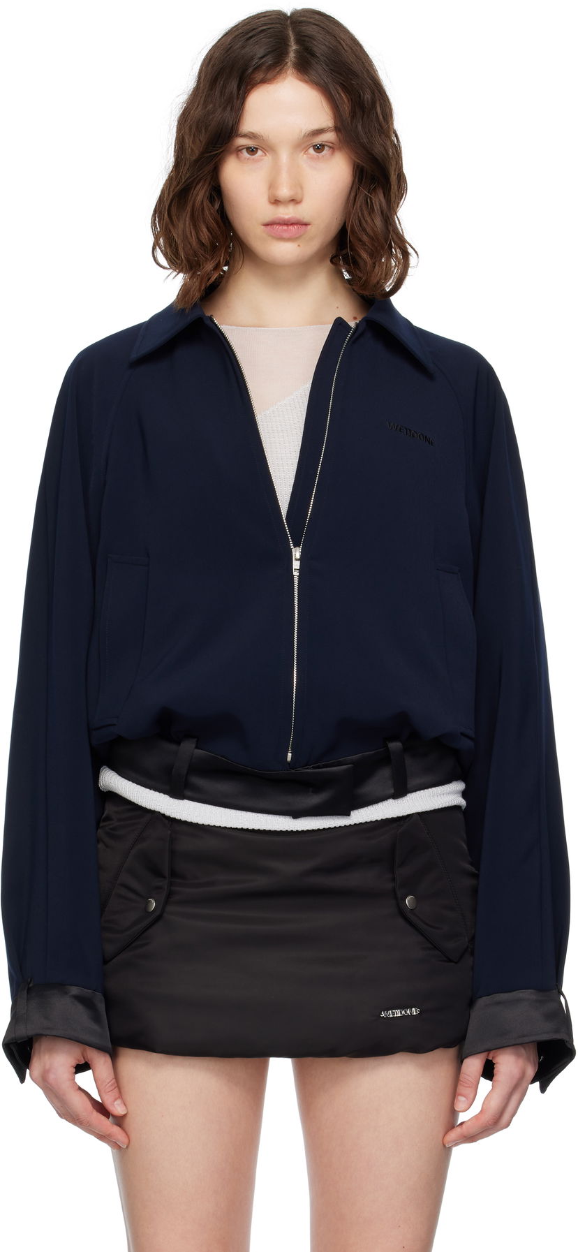 Jakna We11done We11done Waist Jacket Tamnoplava | WD-JK2-25-011-W-NV