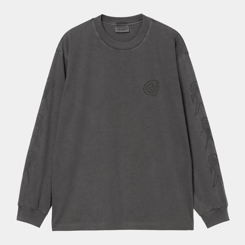 Majica kratkih rukava Carhartt WIP Long Sleeve Terrestrial T-Shirt Siva | I035227_9
