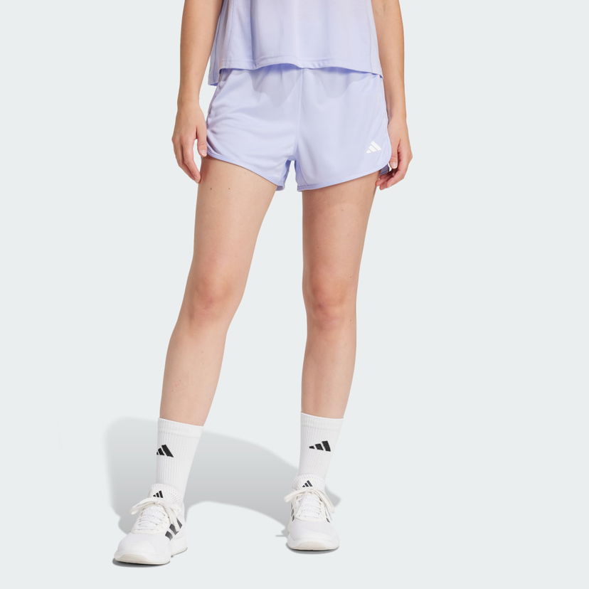 Kratke hlače adidas Performance Pacer Essentials Knit High-Rise Shorts Ljubičasta | JC9582