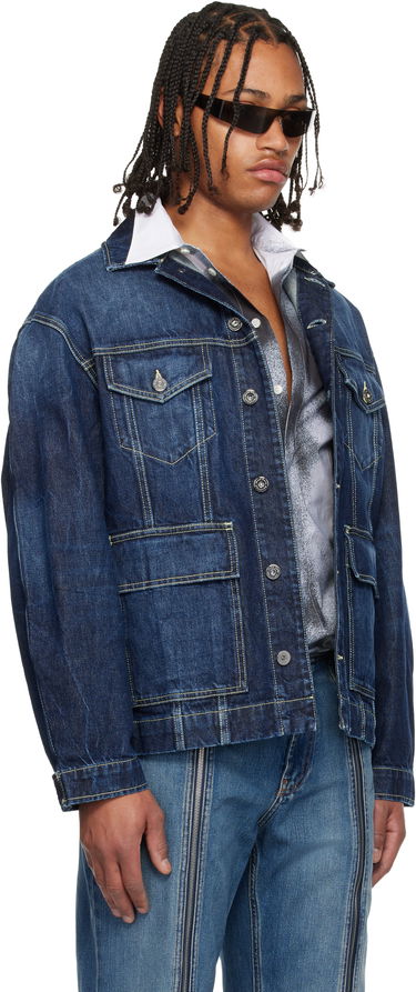 Jakna Jean Paul Gaultier Jean Paul Gaultier Cutout Denim Jacket Plava | 25/04-U-JA018-D024-83, 1