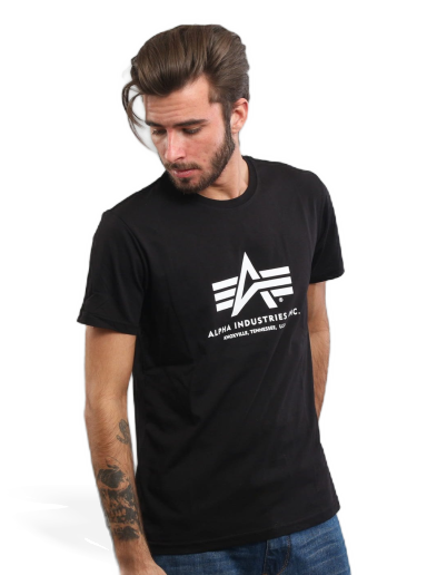 Majica kratkih rukava Alpha Industries Basic Tee Crna | 100501 / 03