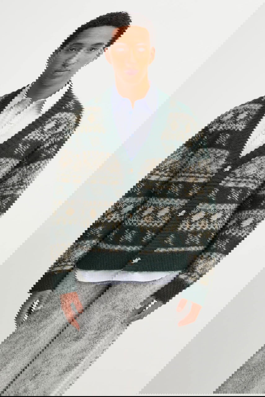 Džemper DAILY PAPER Wool Blend Pattern Check Cardigan Višebojno | 2521126, 0