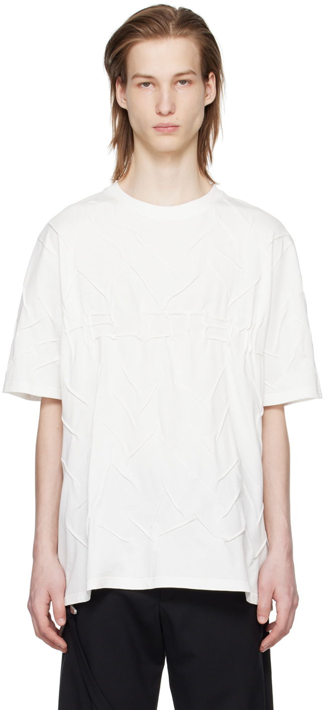 Majica kratkih rukava HELIOT EMIL Quadratic Embroidered T-Shirt Bijela | PRESS24_M_09_099_WHT02