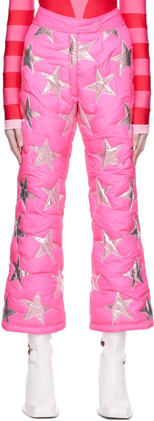 Hlače ERL ERL Star-Embellished Puffer Trousers Ružičasta | ERL05P016