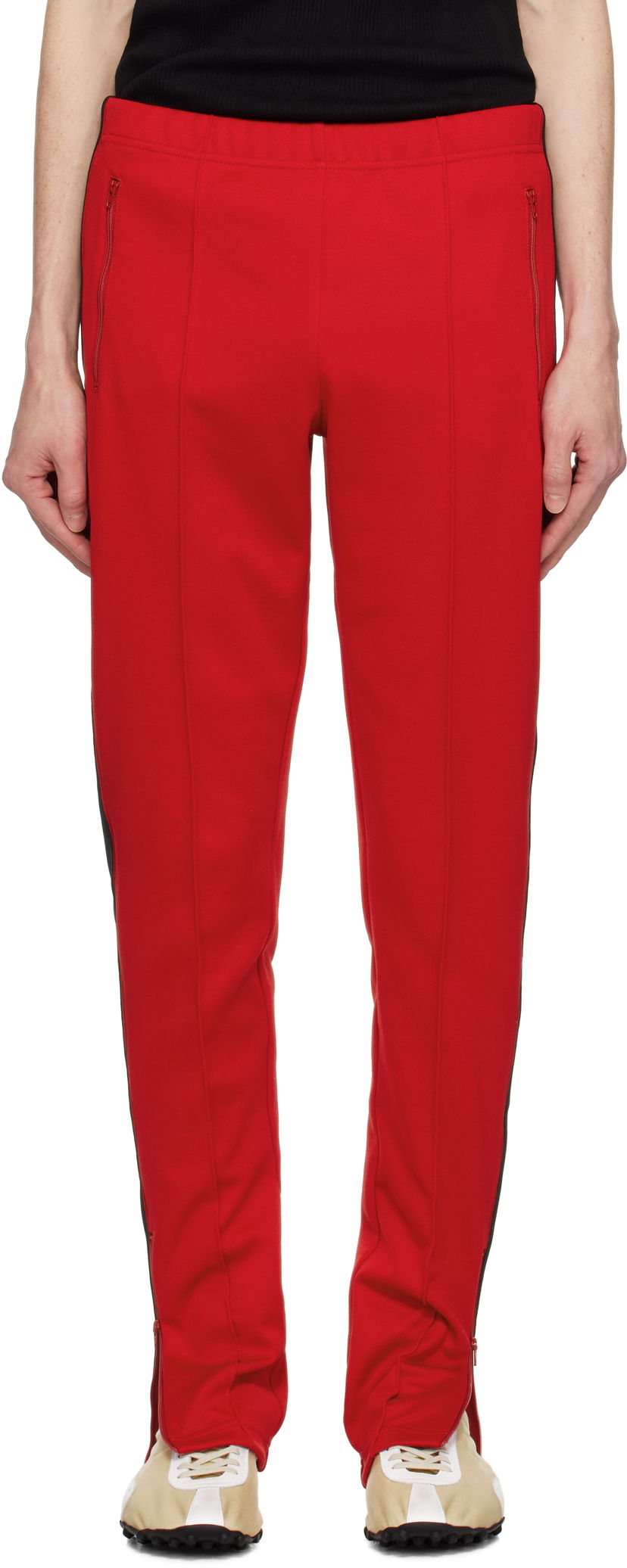 Trenirka Maison Margiela Maison Margiela Striped Sweatpants Crvena | S50KA0675 S22460