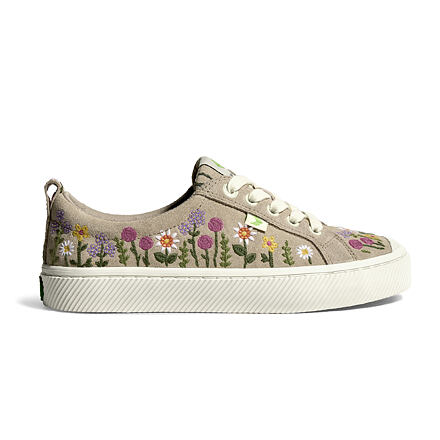 Tenisice i cipele Cariuma OCA Low Embroidered Flowers Siva | 100102N33