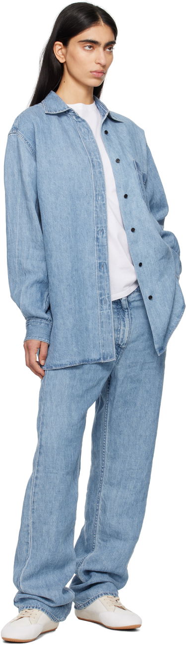 Jeans The Row The Row Tarley Wide Leg Jeans Plava | 8766-W3654, 4