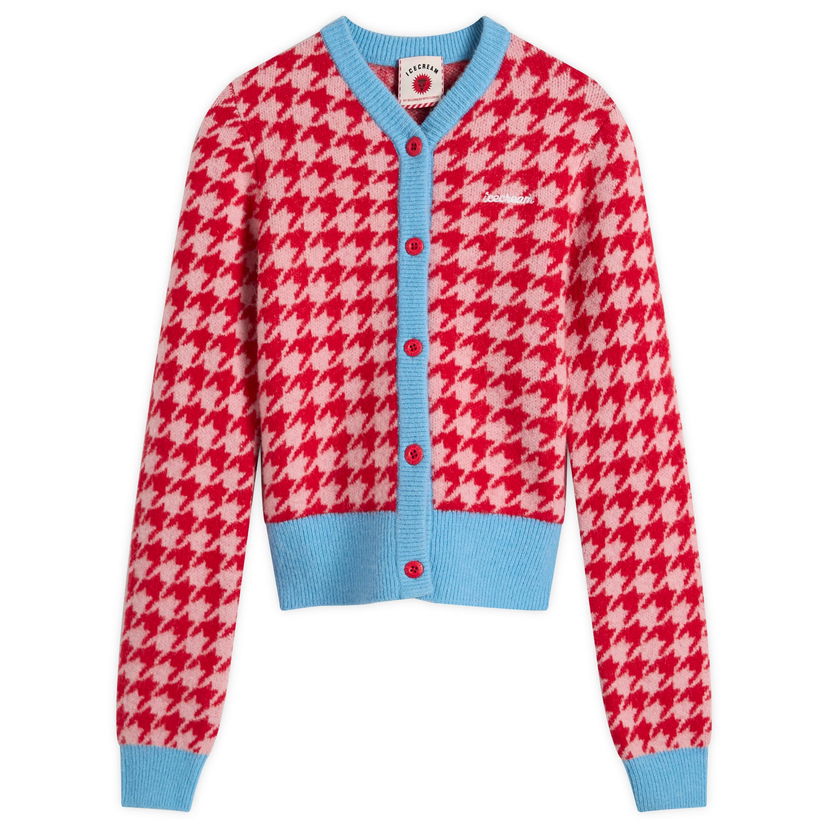 Džemper BBC IceCream Houndstooth Knit Cardigan Ružičasta | ICWW25307-PNK