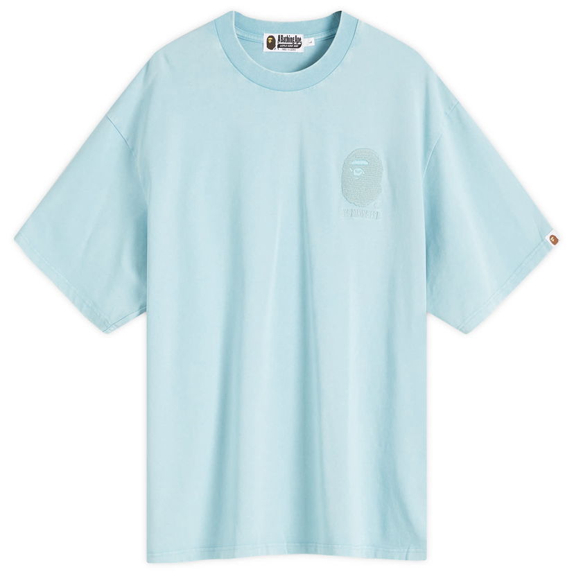 Majica kratkih rukava BAPE A Bathing Ape One Point Acid Wash T-Shirt Tirkiz | 001CSK301301M-BLU
