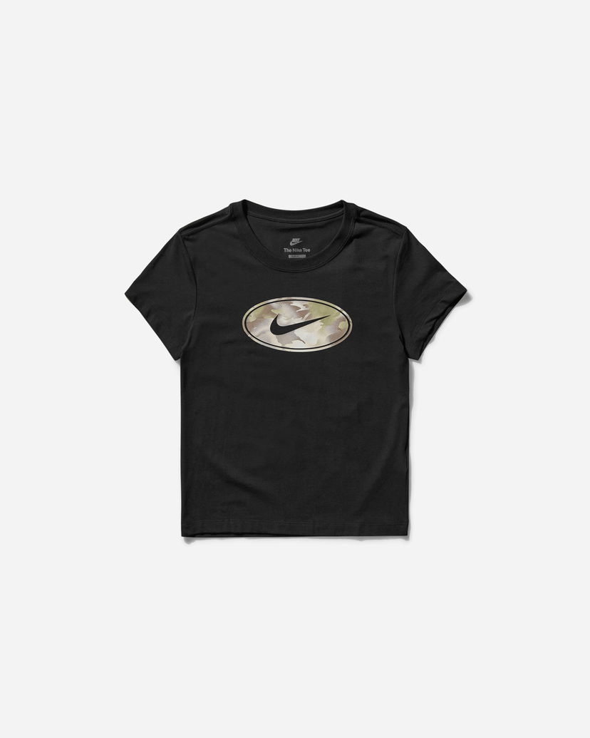 Majica kratkih rukava Nike Slim Fit Camo Logo Tee Crna | IB2439-010