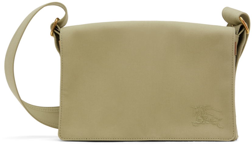 Torba za rame Burberry Burberry Trench Leather Crossbody Bag Zelena | 8077398