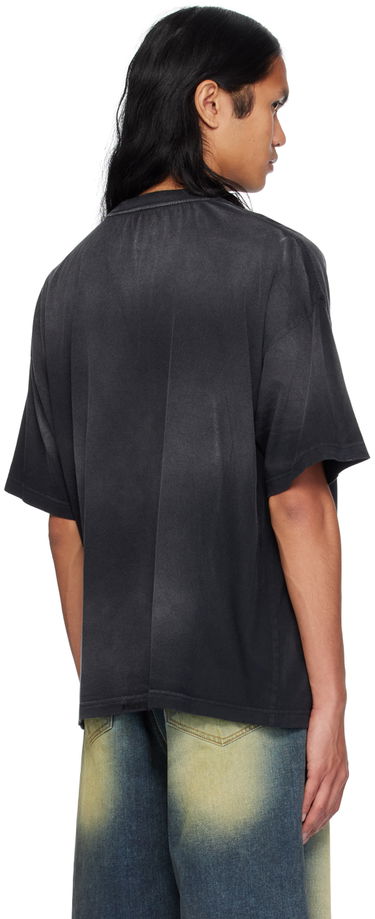 Majica kratkih rukava We11done Distressed T-Shirt Crna | WD-TT2-24-742-U-BK, 2