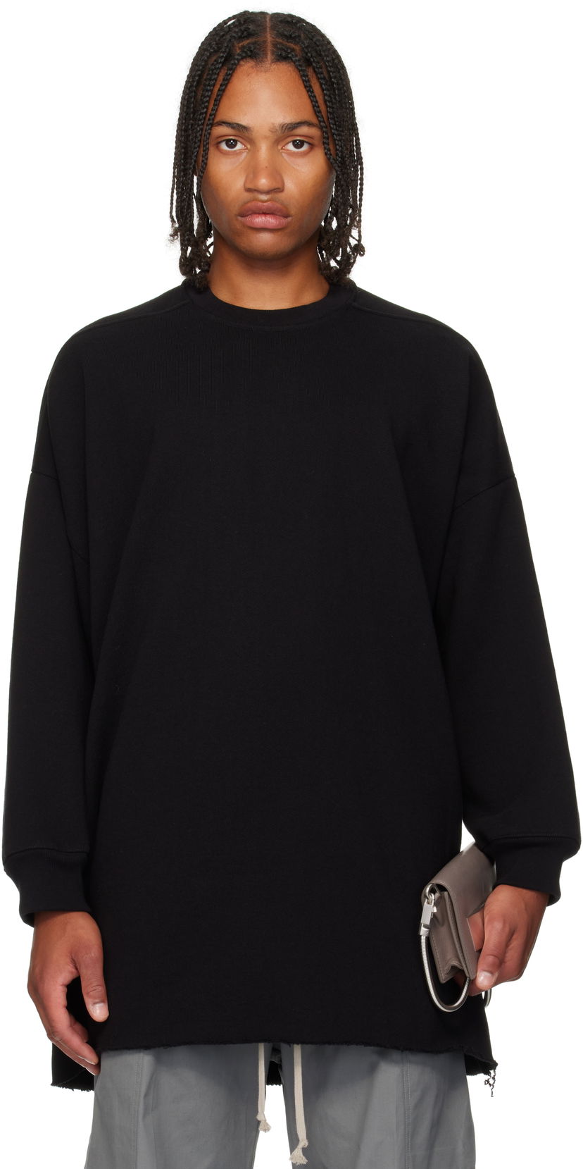 Dukserice Rick Owens Rick Owens Concordians Tommy Long Sleeve Sweatshirt Crna | RU02E1276 JTC