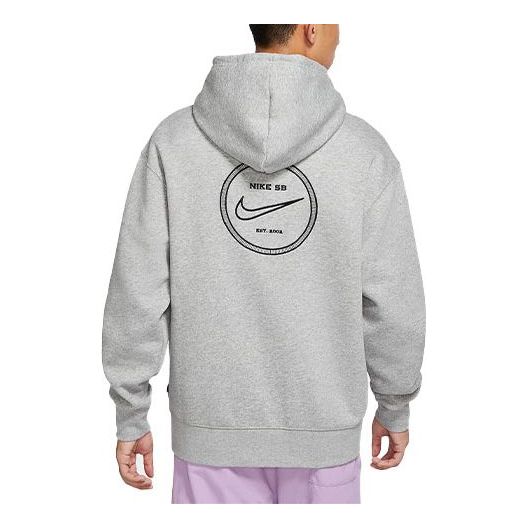 Dukserice Nike SB SB Embroidered Logo Hoodie Siva | DA4265-063