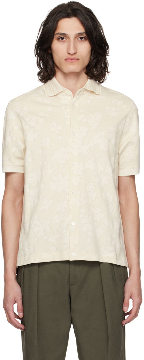 Košulja Paul Smith Paul Smith Floral Short Sleeve Shirt Bež | M1R-837Y-M02359-06