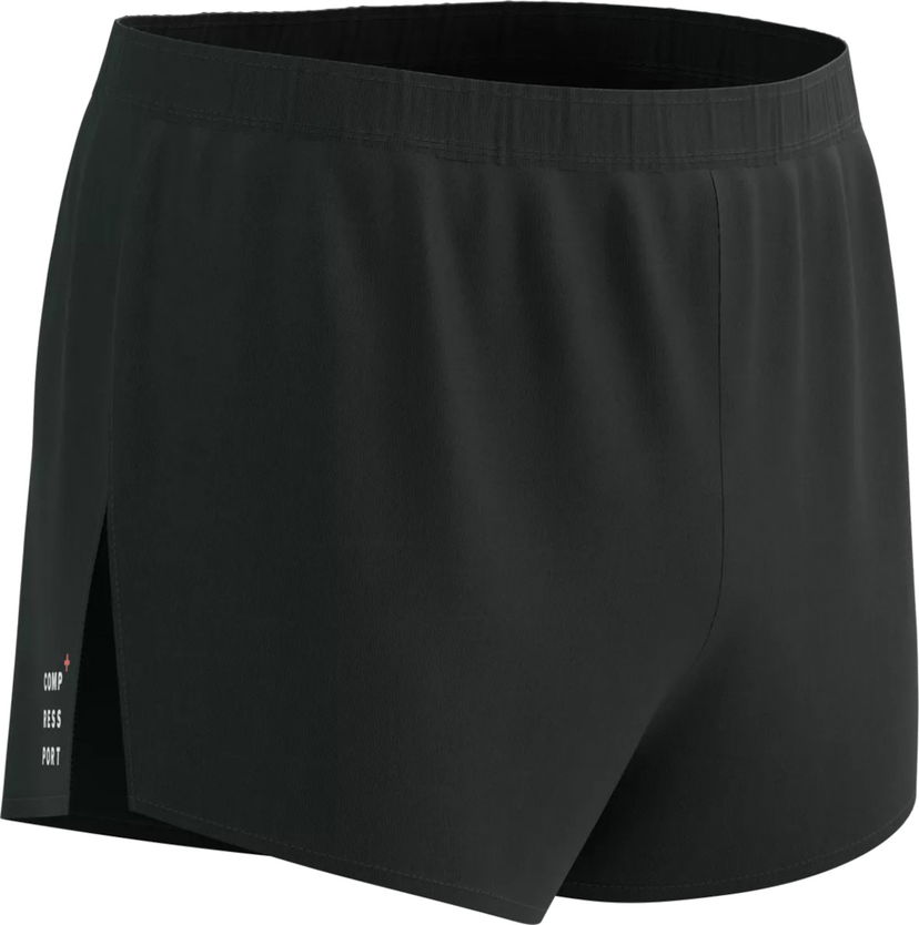 Kratke hlače Compressport Racing Split Short Crna | ashm3759000