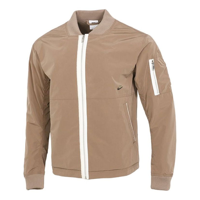 Bomber jakna Nike Sportswear Style Essentials Loose Casual Jacket Bež | DD4715-208