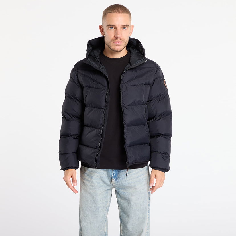 Pernata jakna Napapijri A-Molveno Hood Puffer Jacket Crna | NP0A88V29411