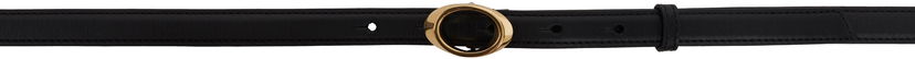 Pojasevi LANVIN Lanvin Petale Leather Belt Crna | AW-BEBCB1-VEPE-P25