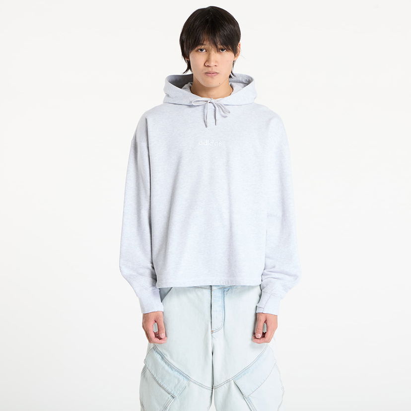 Dukserice adidas Originals Santa Monica Cropped Hoodie Siva | JX6132