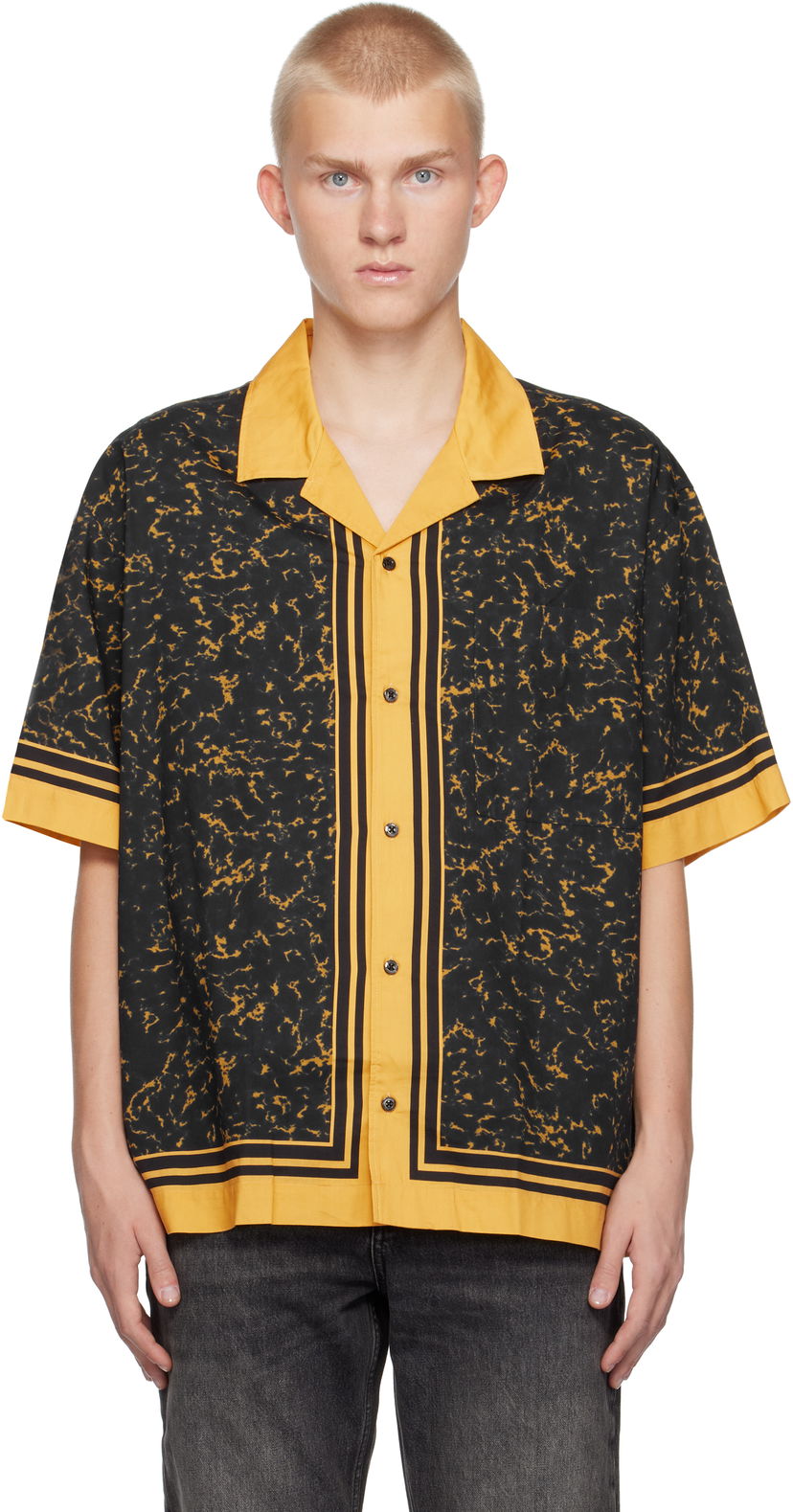 Košulja BOSS Oversize-Fit Shirt Žuta | 50520060