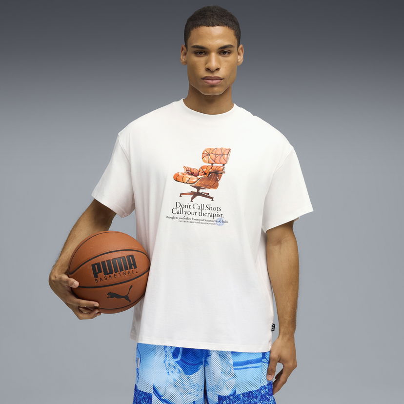Majica kratkih rukava Puma Hooptopia Hooptopian Health Graphic Tee Bijela | 632886_01