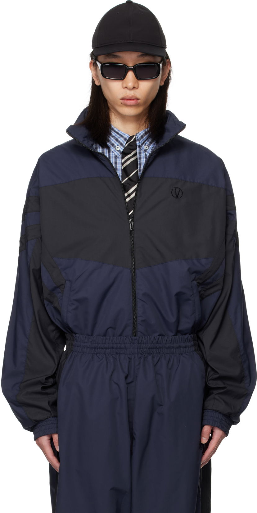 Jakna VETEMENTS VETEMENTS Iconic Tracksuit Jacket Tamnoplava | UH76GJ400N