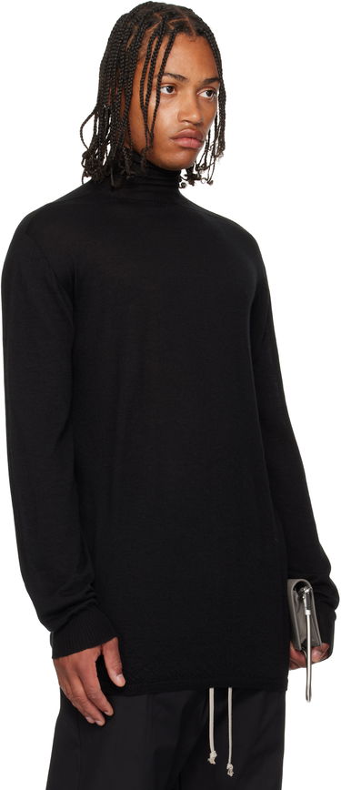 Džemper Rick Owens Rick Owens Concordians Oversized Turtleneck Sweater Crna | RU02E1626 WS, 1