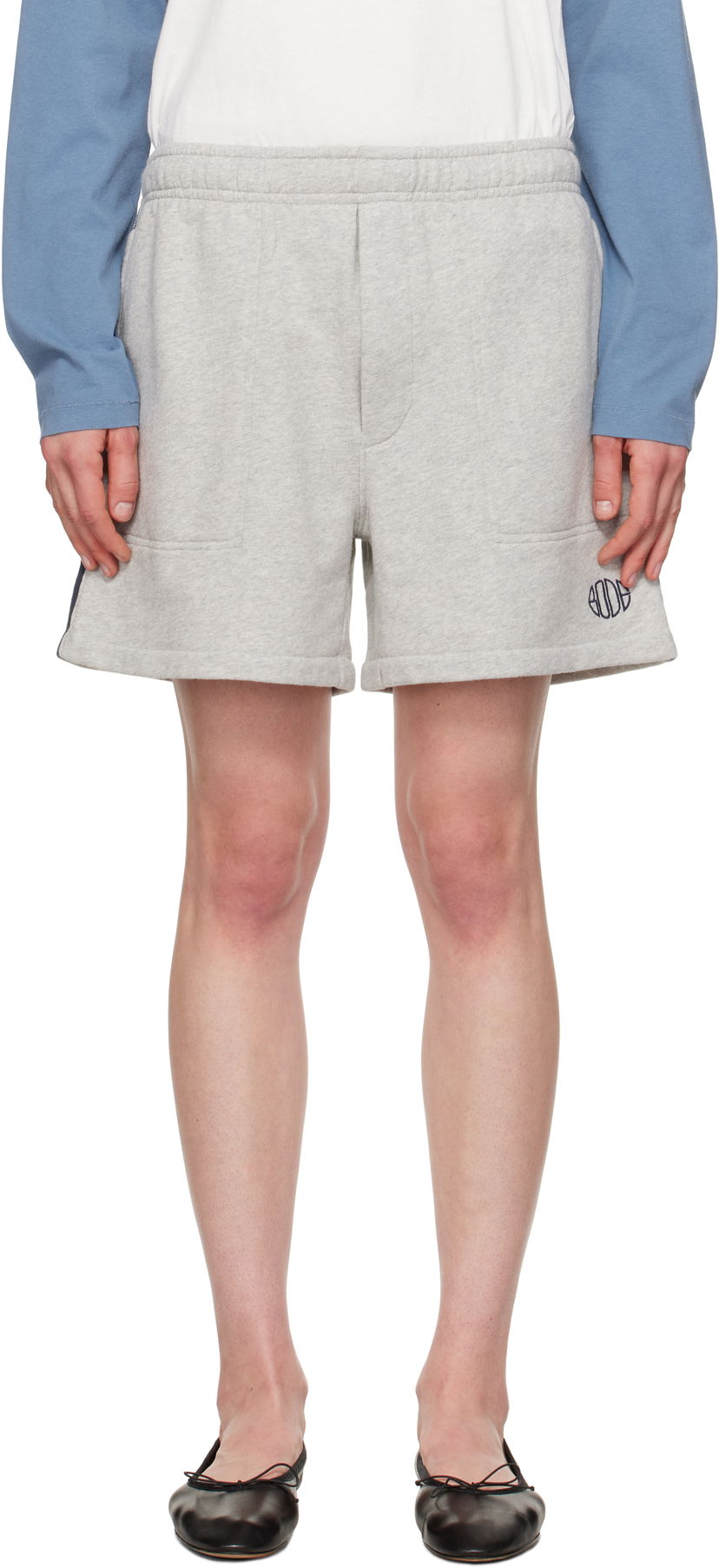 Kratke hlače Bode Bode Crew Sweat Shorts Siva | MRS25CS023