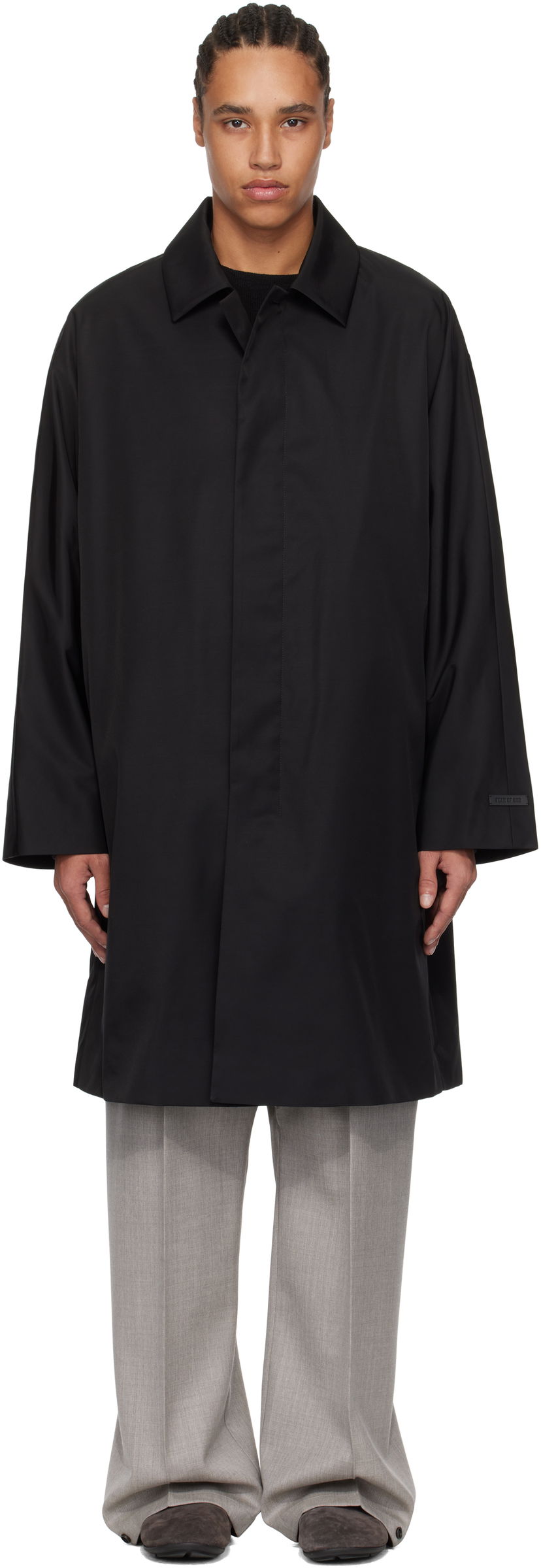 Kabanica Fear of God Fear of God Nylon Wool Car Coat Crna | FGE230-304NYW