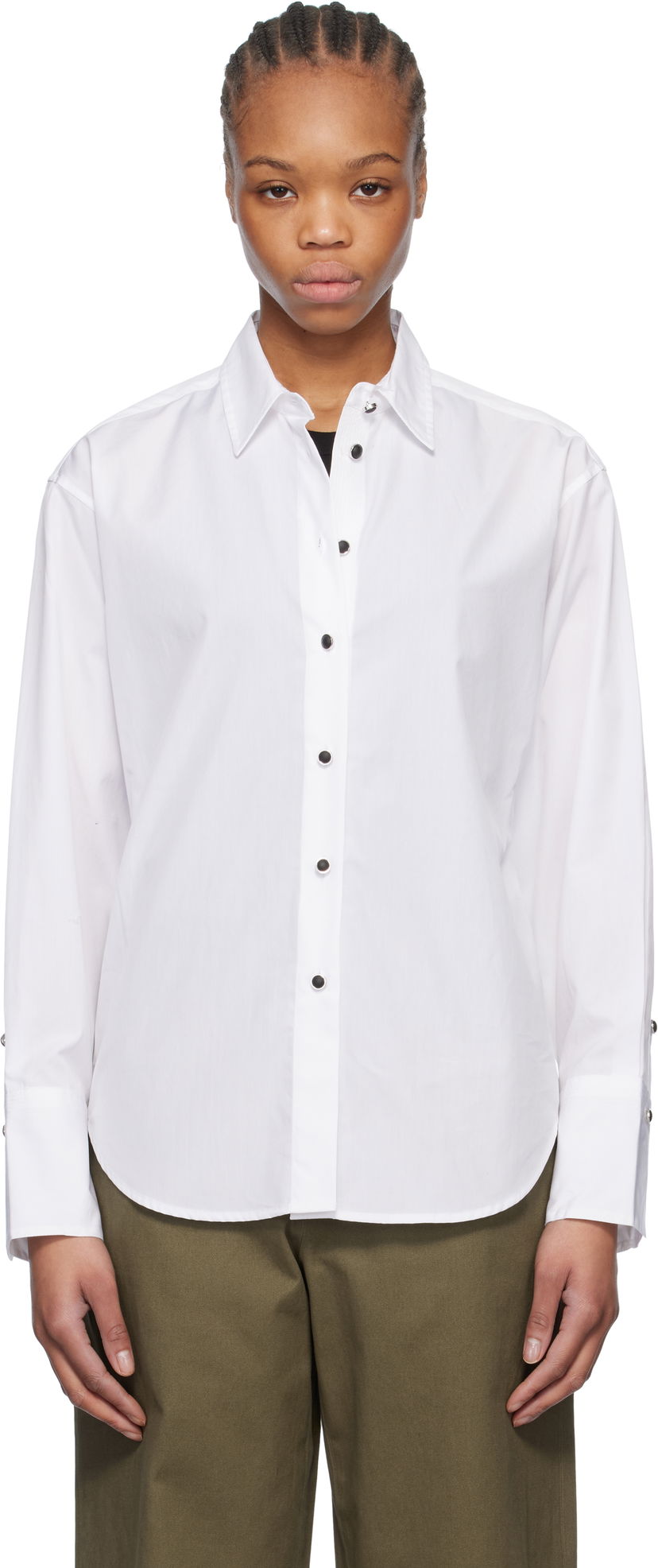 Košulja rag & bone Rag & Bone Eve Button-Up Shirt Bijela | WAW24HA0014601