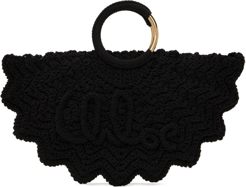 Ručna torbica CHLOÉ Chloé Small Paravent Bracelet Bag Crna | CH25US622P23