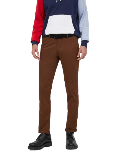 Hlače Polo by Ralph Lauren Slim Fit Trousers Smeđa | 710644988