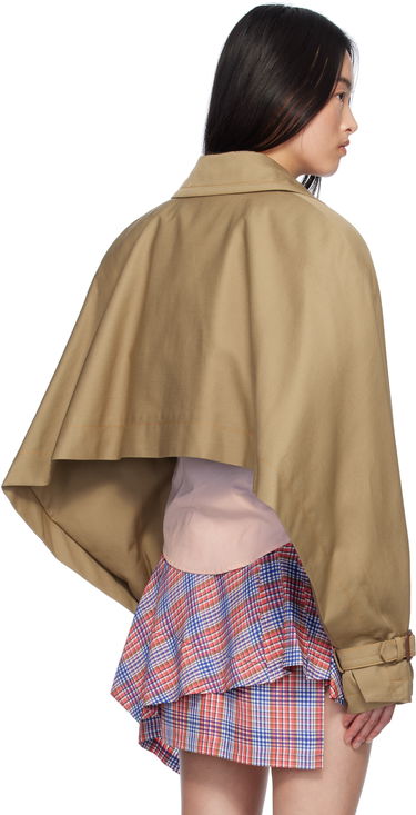 Jakna Vivienne Westwood Vivienne Westwood Graziano Cropped Trench Coat Bež | 3301001L-W011Y-, 2