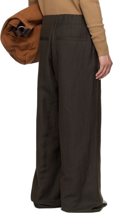 Hlače Dries Van Noten Dries Van Noten Drawstring Wide-Leg Trousers Smeđa | 251-020907-1304, 2