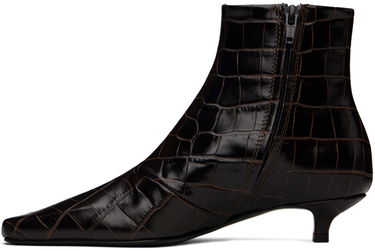 Tenisice i cipele TOTEME TOTEME 'The Slim' Kitten Heel Ankle Boots Smeđa | 241-WAS940-LE0023, 2