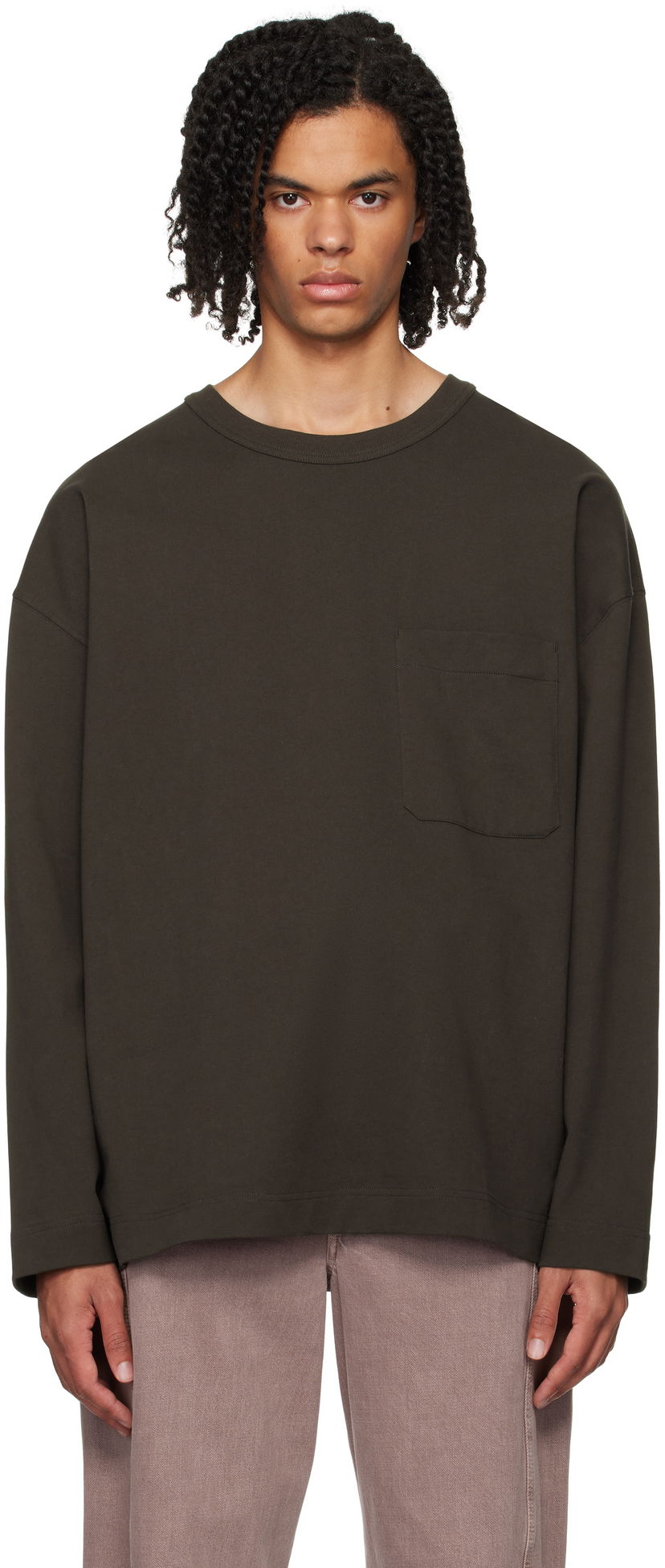 Majica kratkih rukava LEMAIRE Long Sleeve T-Shirt Zelena | TO1289 LJ1022