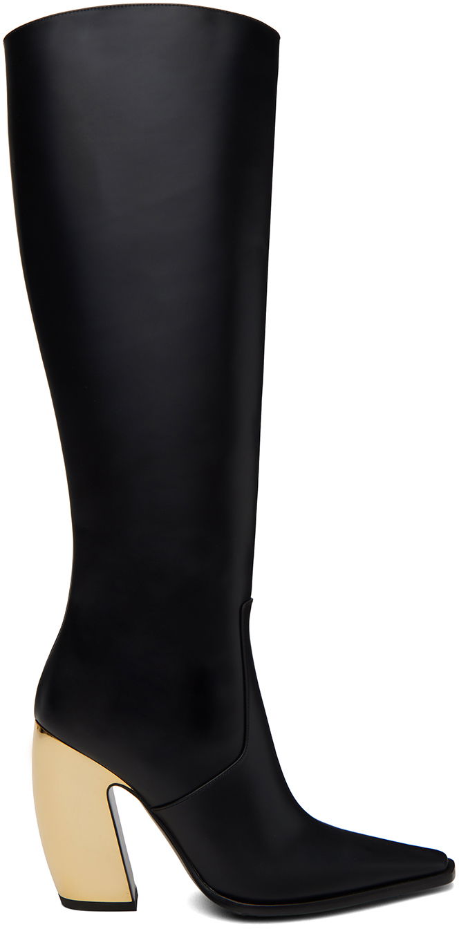 Odjeća Bottega Veneta Bottega Veneta Tex Knee-High Boots Crna | 763838 V2VJ0