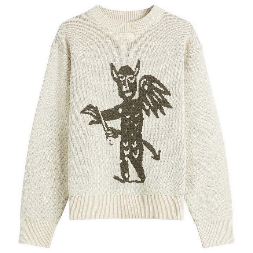 Džemper Heresy Heresy Rogue Knit Sweater Bež | HSS25-KW04E